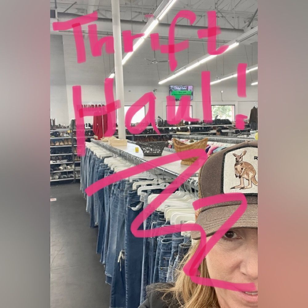 THRIFT HAUL!  Come see and bid on the treasures I found.